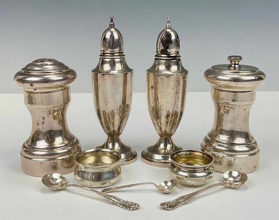 Sterling Silver Salt and Pepper Accessories