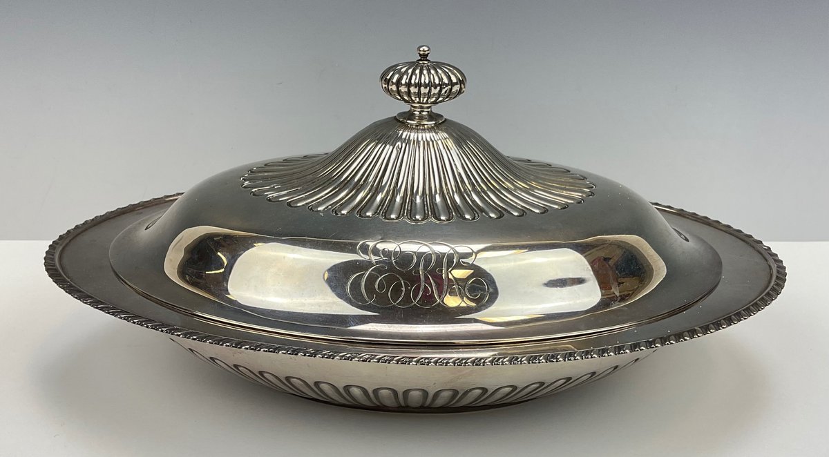 Whiting Sterling Silver Covered Serving Dish