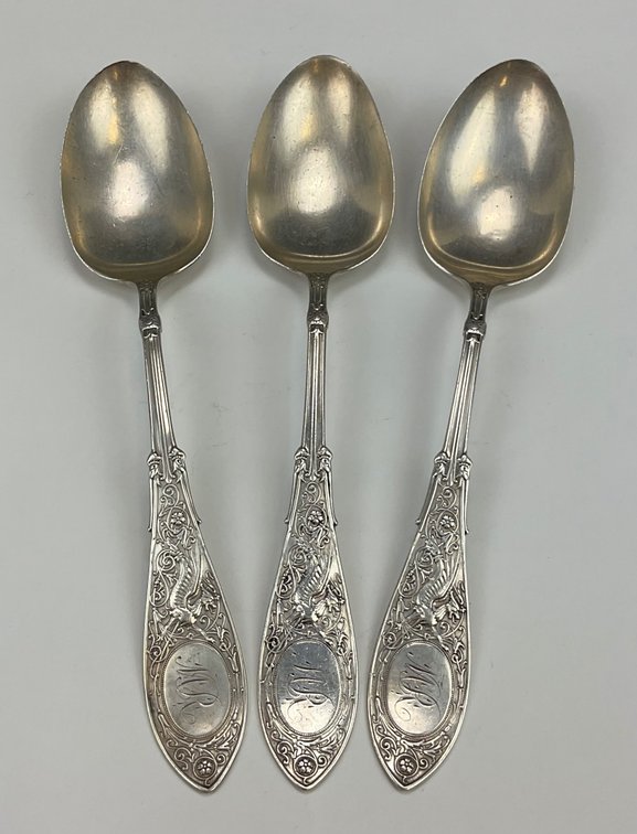 Whiting "Arabesque" Sterling Silver Tablespoons