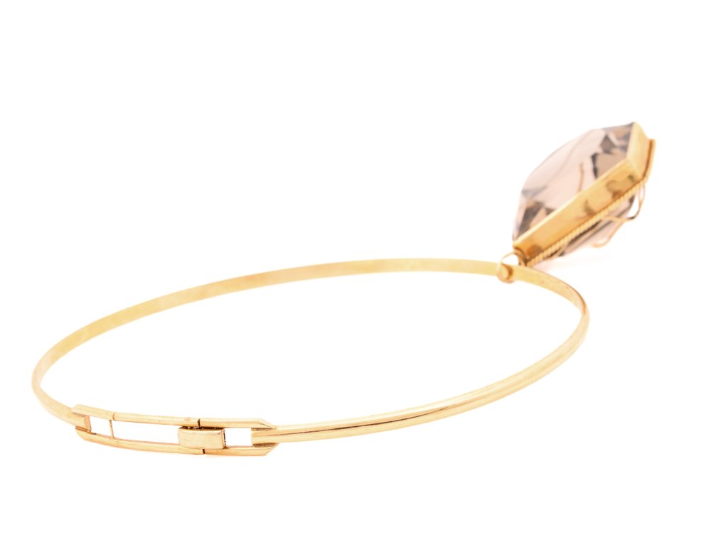 Image for 14K YG Necklace with Smoky Quartz Pendant