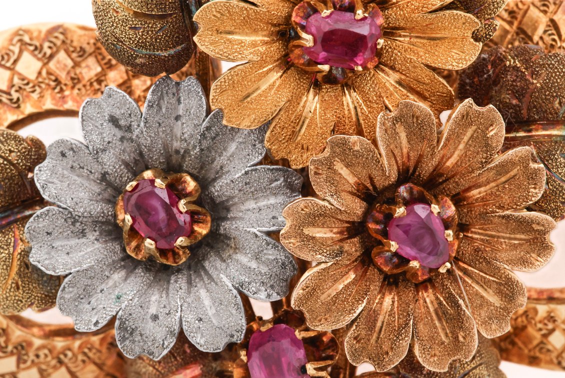 Image for 18k YG Ruby Brooch