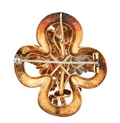 Image for 18k YG Ruby Brooch