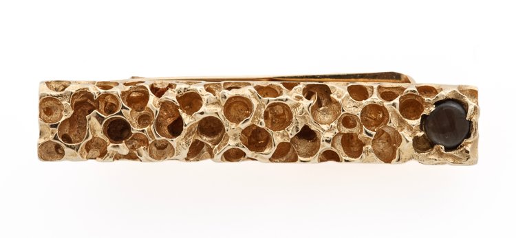 Image for 14K YG Star Sapphire Tie Bar