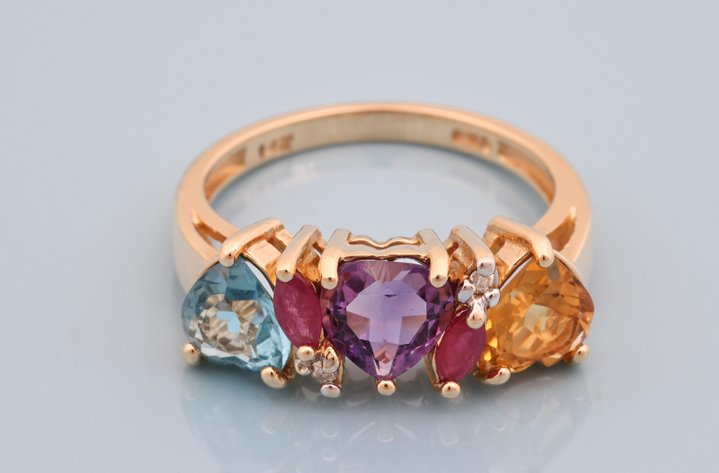 Image for 14K YG Gemstone Ring