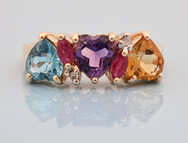 Image for 14K YG Gemstone Ring