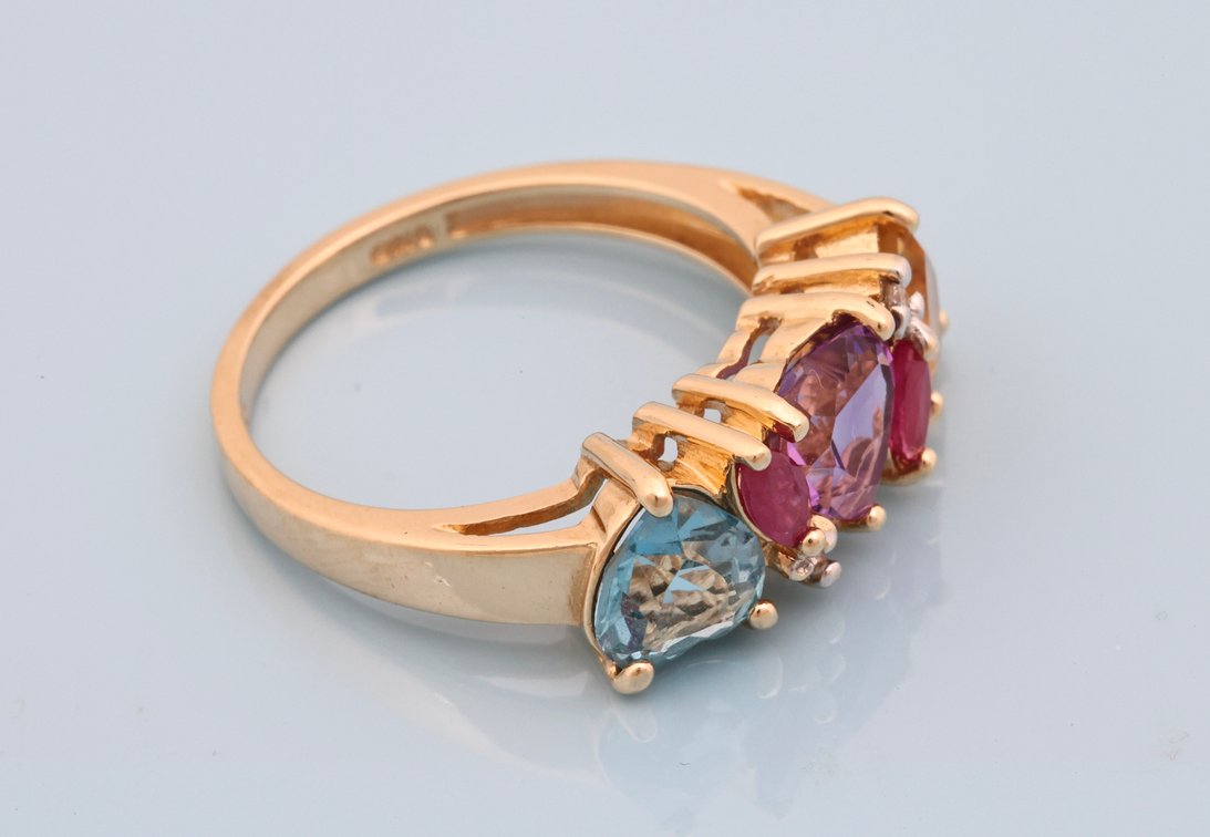 Image for 14K YG Gemstone Ring