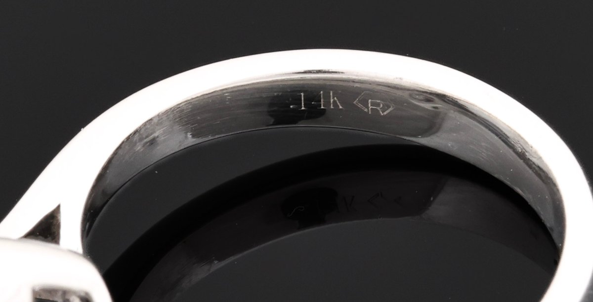 Image for 14K WG Sapphire & Diamond Ring