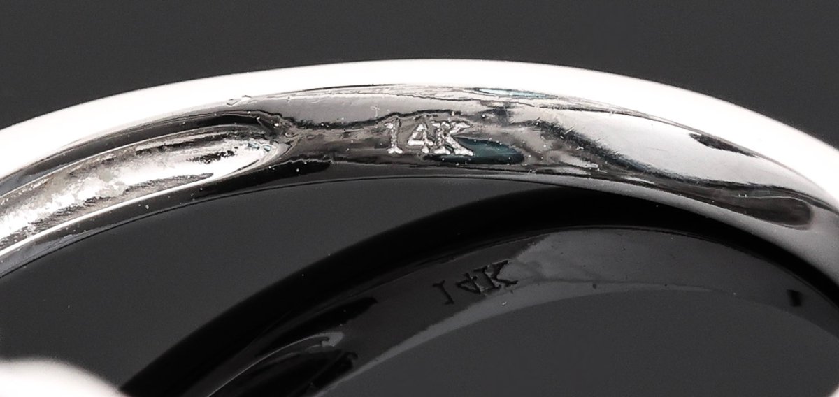 Image for 14K WG Blue Diamond Ring