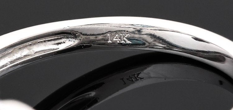 Image for 14K WG Blue Diamond Ring