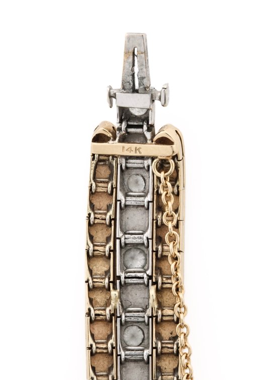 Image for 14k YG/WG Diamond Bracelet