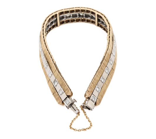 Image for 14k YG/WG Diamond Bracelet