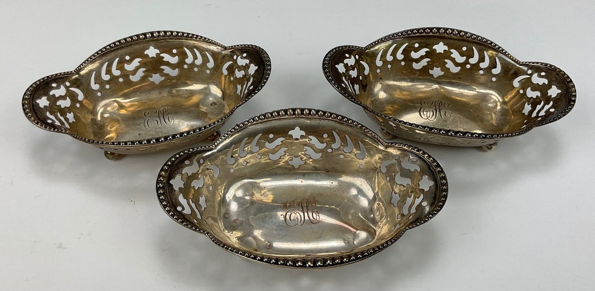 Tiffany Sterling Silver Nut Dishes