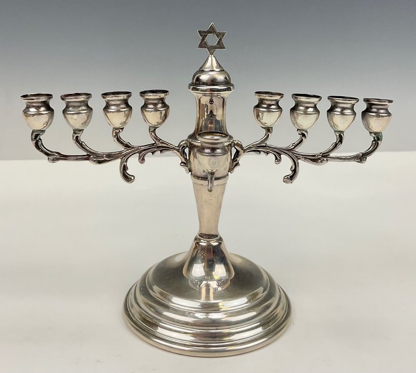 Sterling Silver Menorah