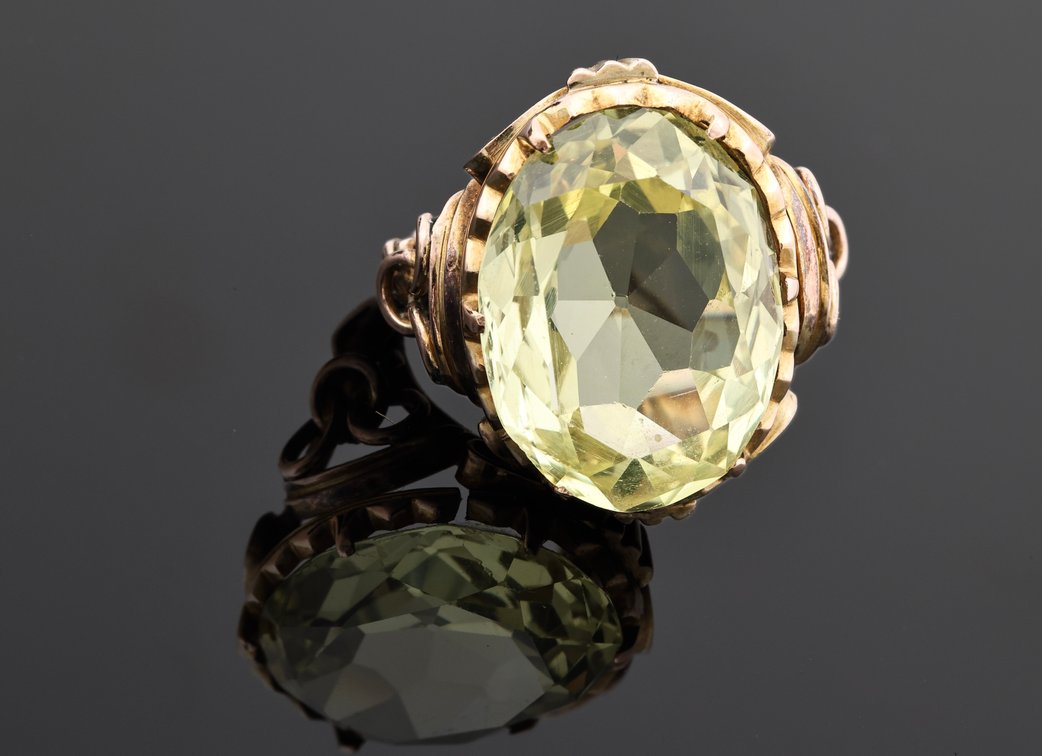 Image for 14k YG Yellow Sapphire Ring