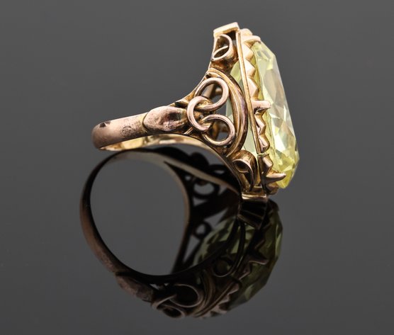 Image for 14k YG Yellow Sapphire Ring
