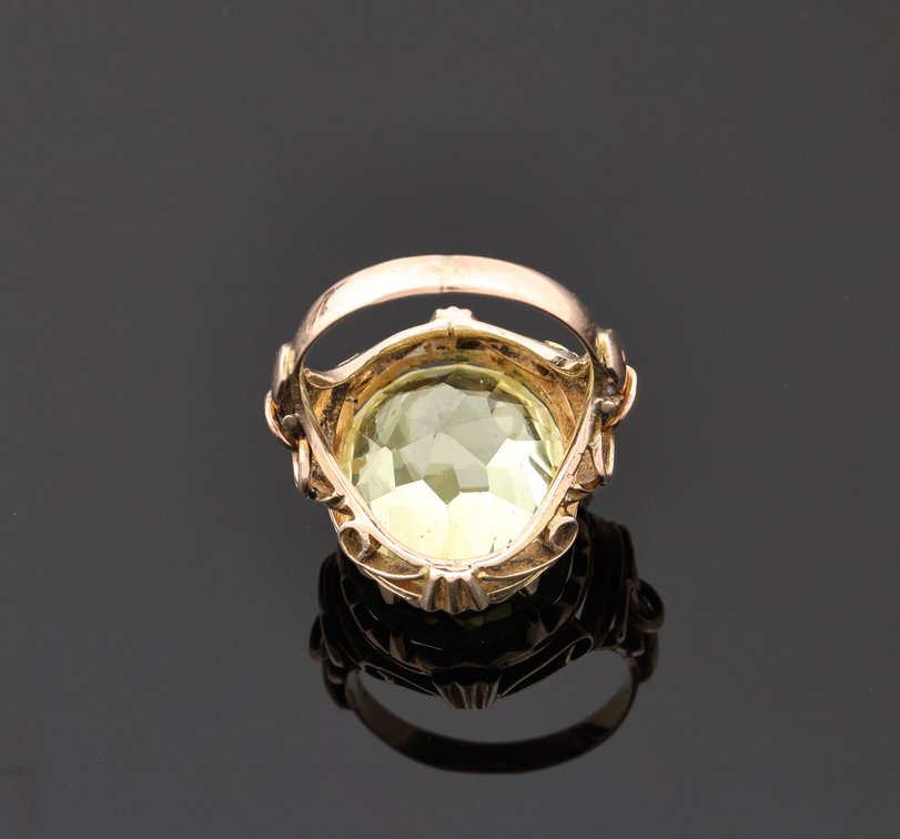 Image for 14k YG Yellow Sapphire Ring
