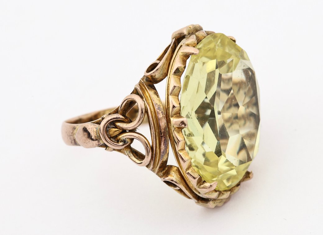 Image for 14k YG Yellow Sapphire Ring