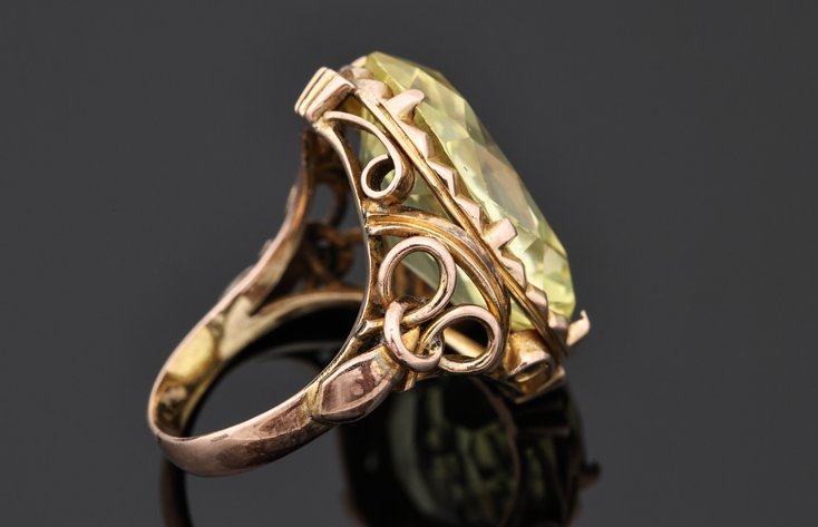 Image for 14k YG Yellow Sapphire Ring