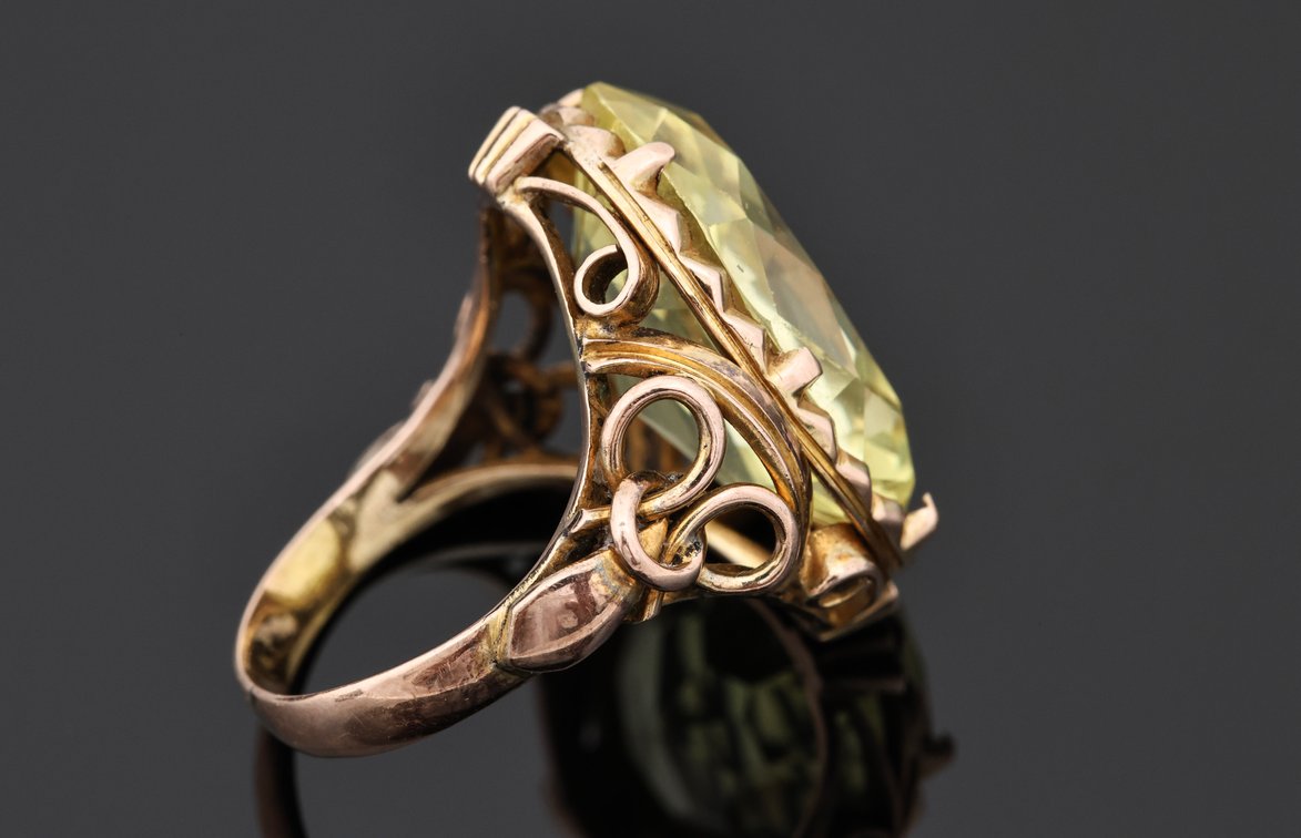 Image for 14k YG Yellow Sapphire Ring