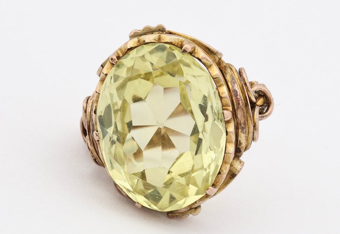 Image for 14k YG Yellow Sapphire Ring
