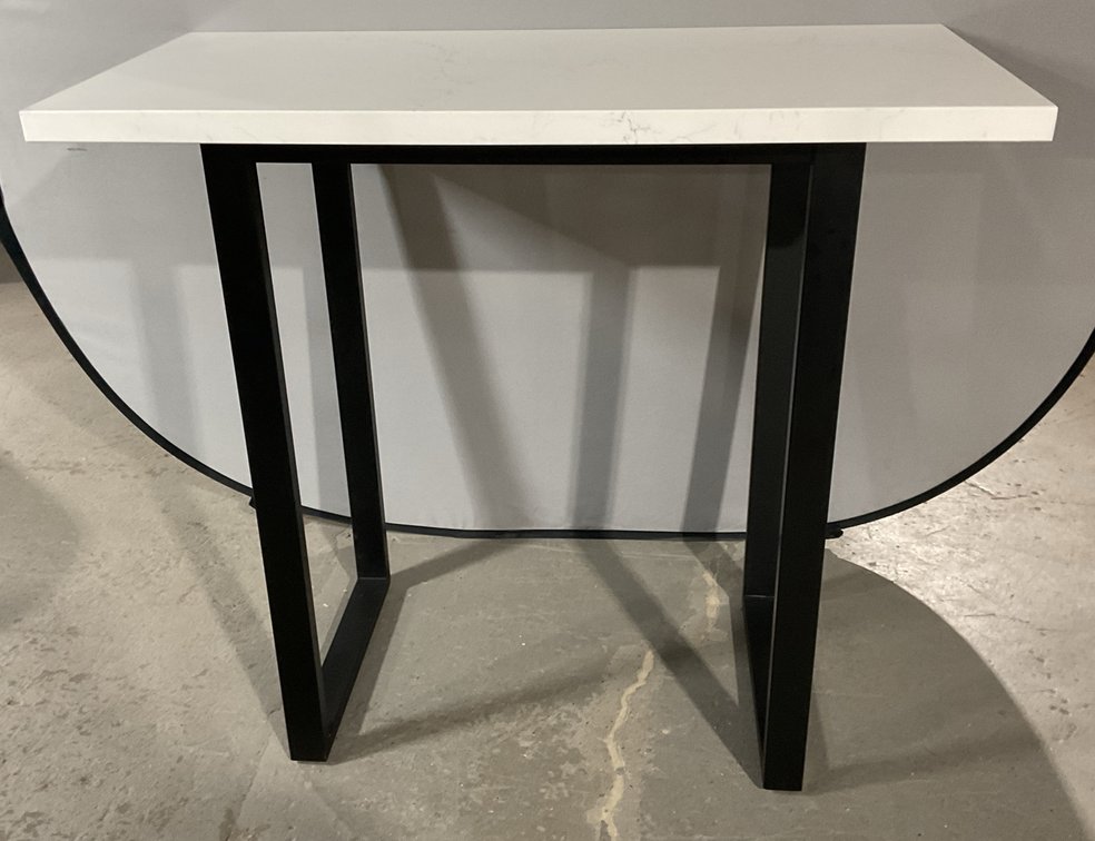 Faux Marble Top Bar Table