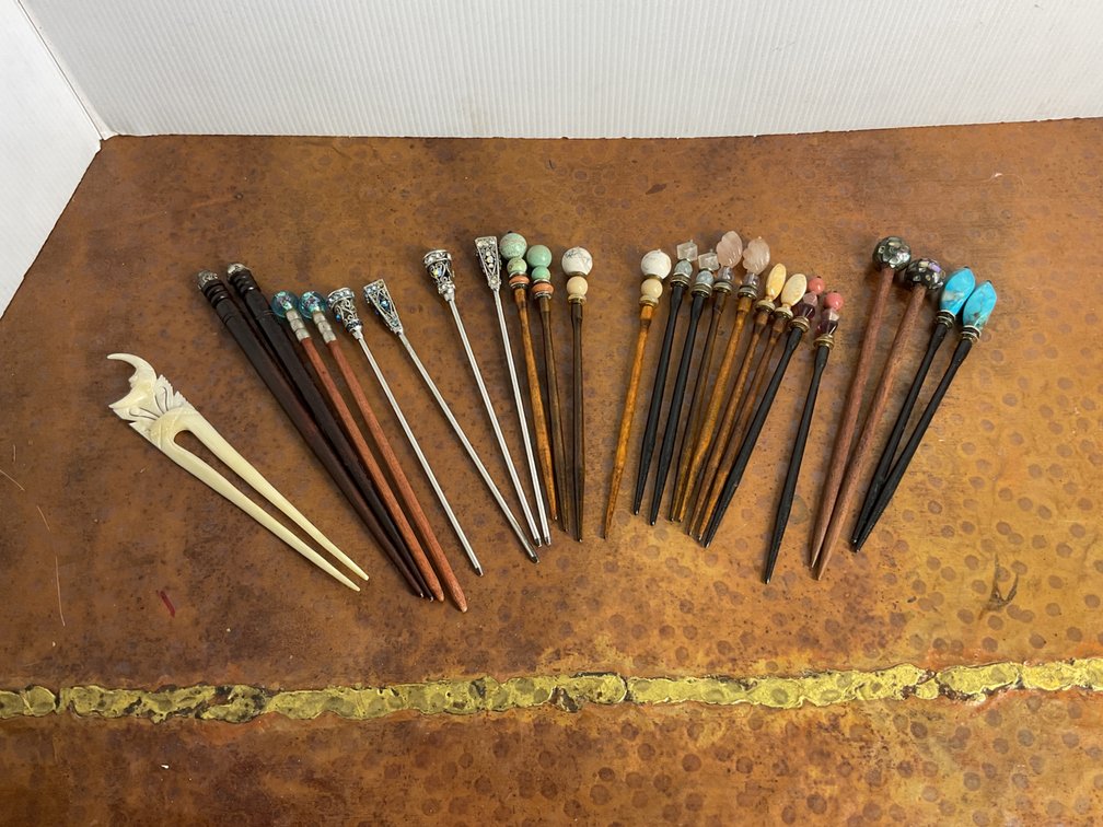 Assorted Decorative Hair Sticks and Pins