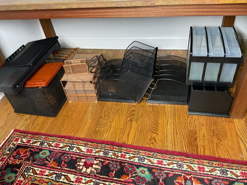 Metal, Wood, and Plastic Office Organizers