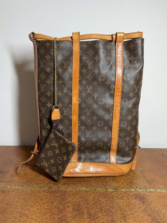 Louis Vuitton Style Monogram Randonnee Bag and Key Pouch