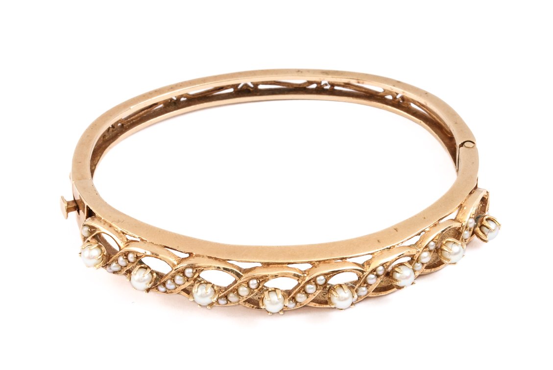 Image for 14K YG Pearl Bracelet