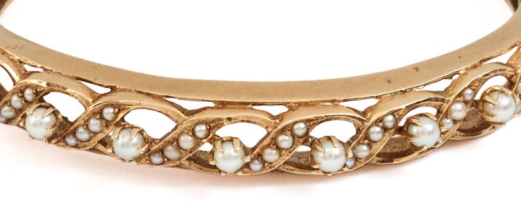 Image for 14K YG Pearl Bracelet