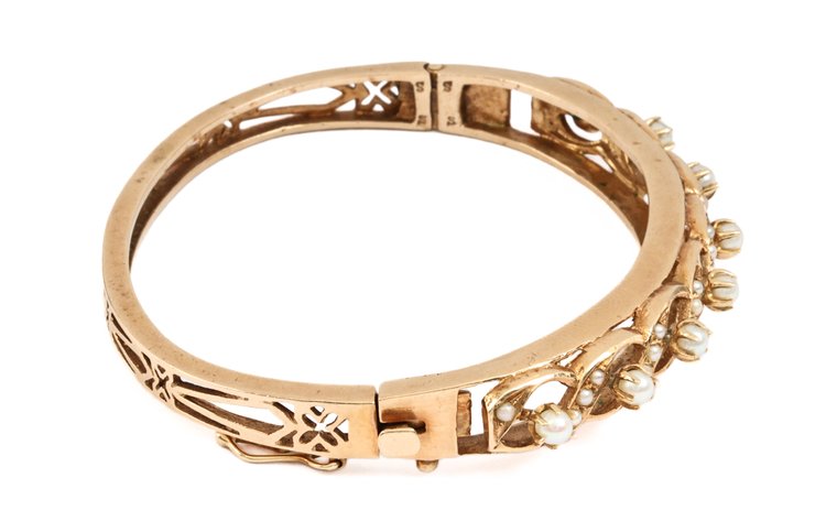 Image for 14K YG Pearl Bracelet