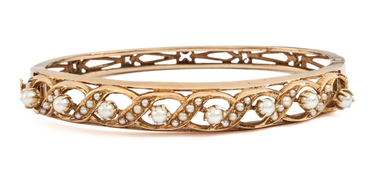 Image for 14K YG Pearl Bracelet