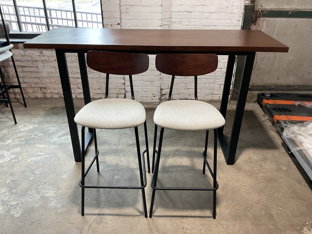 Bar Top Table with Pair of Stools
