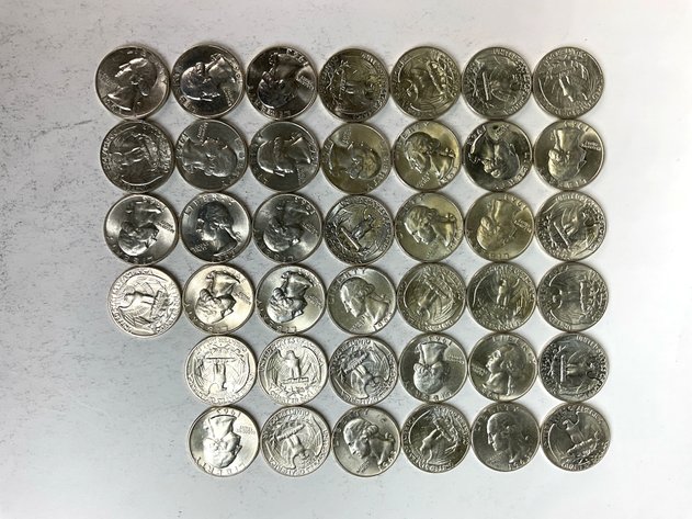 Image for (40) 1963 D quarters