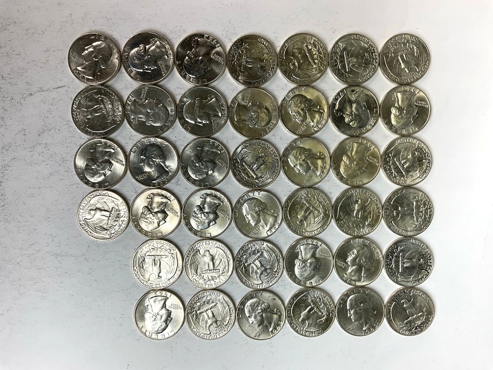 Image for (40) 1963 D quarters