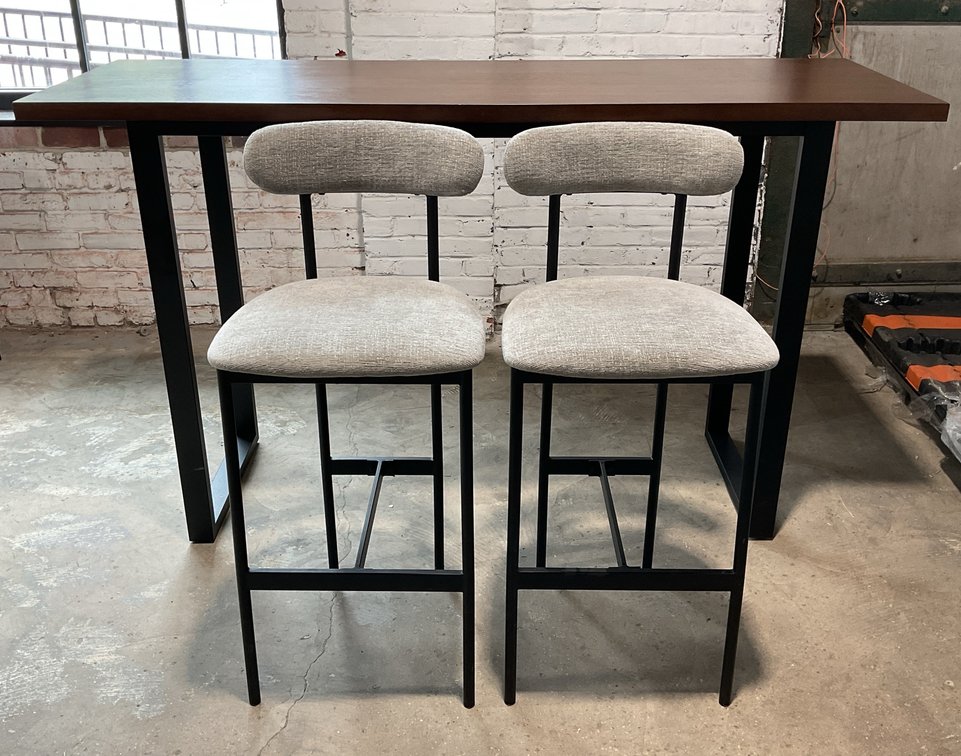 Bartop Table With Pair Of Stools
