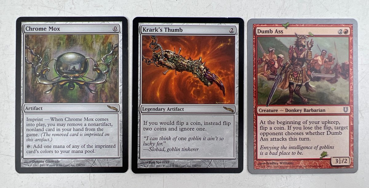 Mirrodin & Unhinged Magic: The Gathering Cards