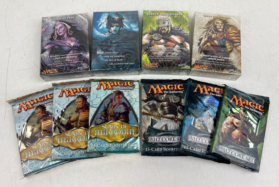 Scars of Mirrodin, 2012 Core Set & Planeswalker Magic: The Gathering Card Packs