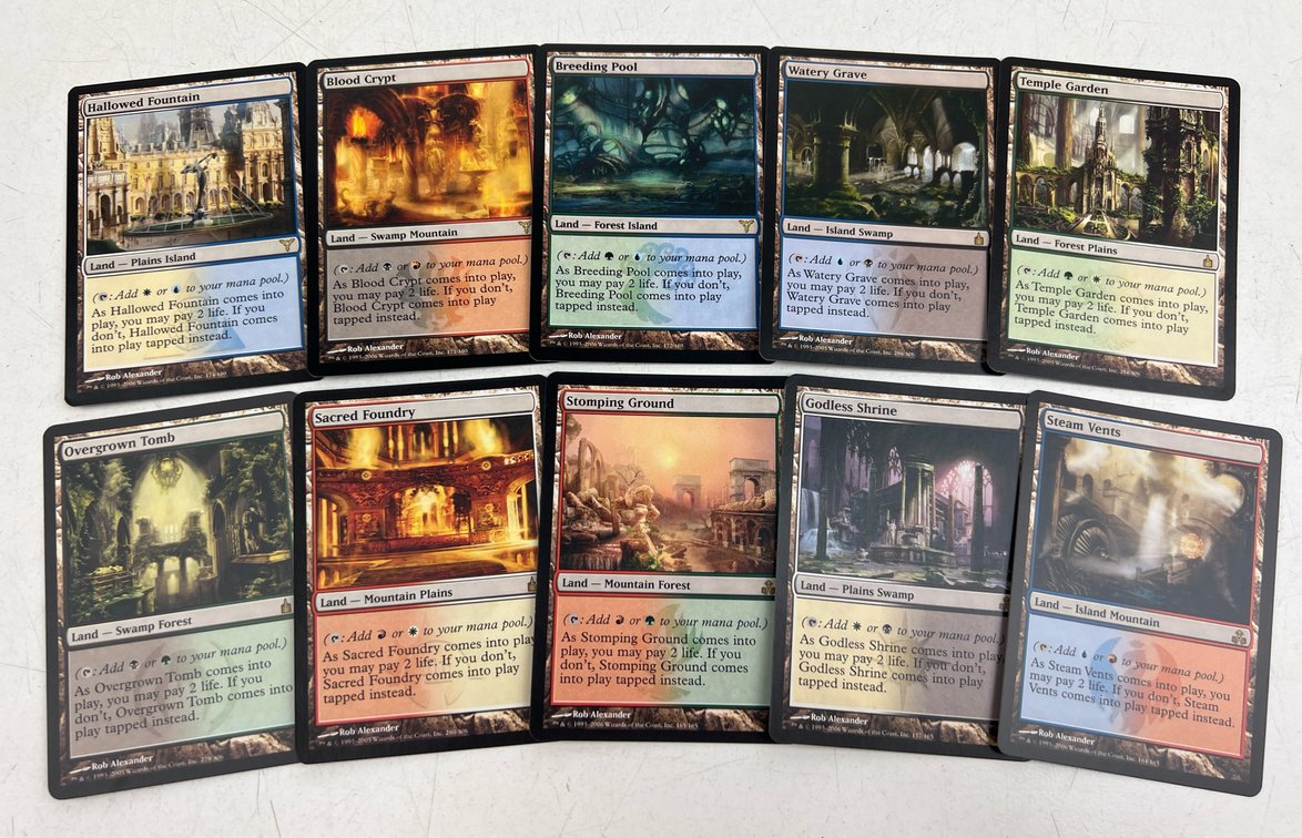 Ravnica Shock Lands Magic: The Gathering Cards