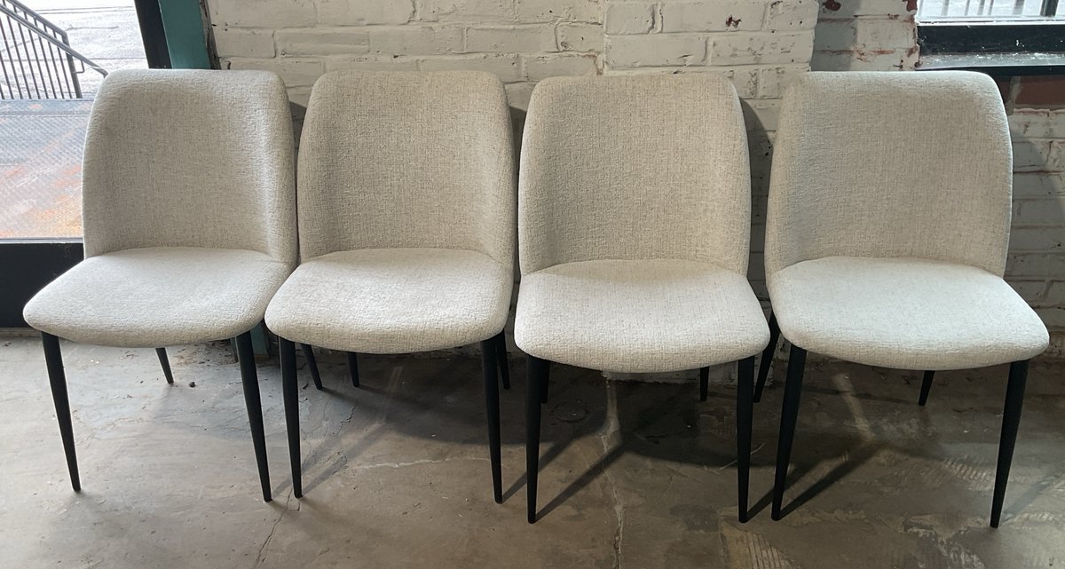 Set of 4 Upholstered Dining Chairs