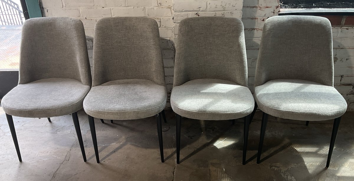 Set of 4 Upholstered Dining Chairs