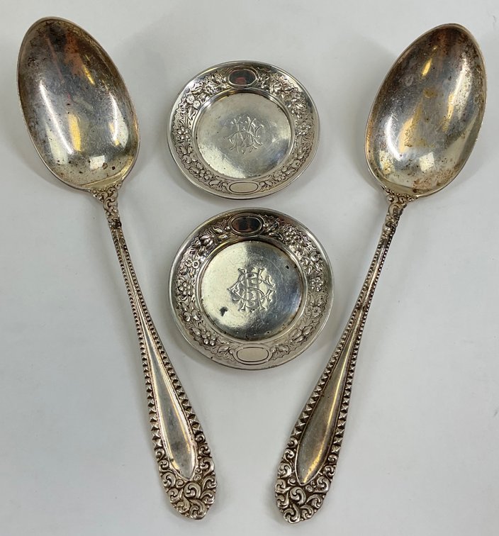 Sterling Silver Spoons and Butter Pats