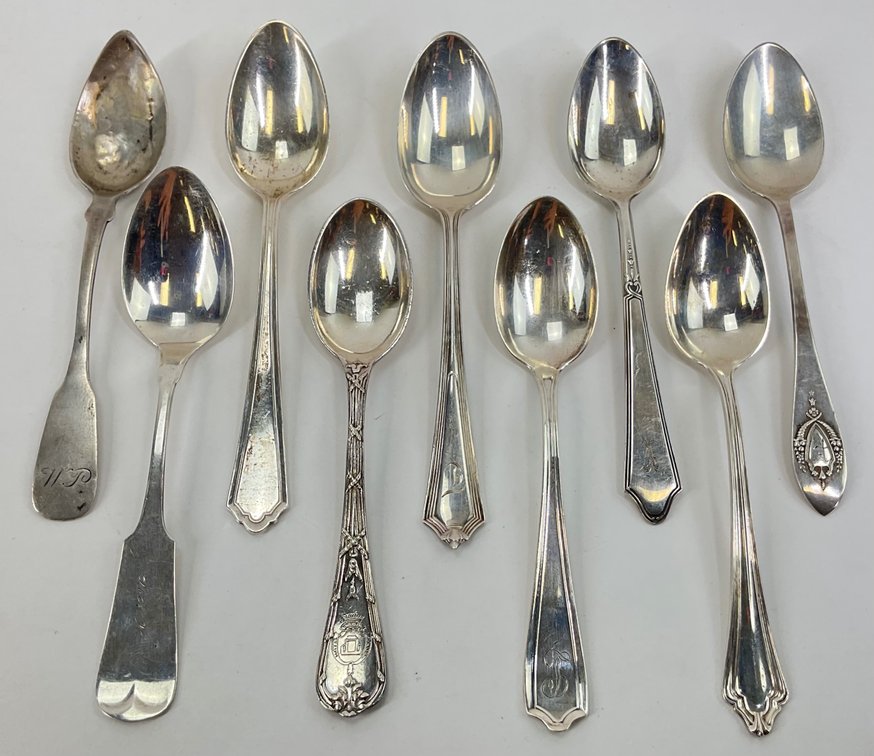 Sterling and Coin Silver Teaspoons