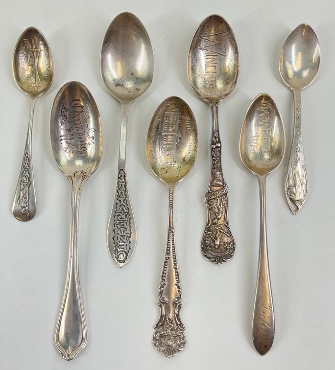 Sterling Silver Souvenir Spoons