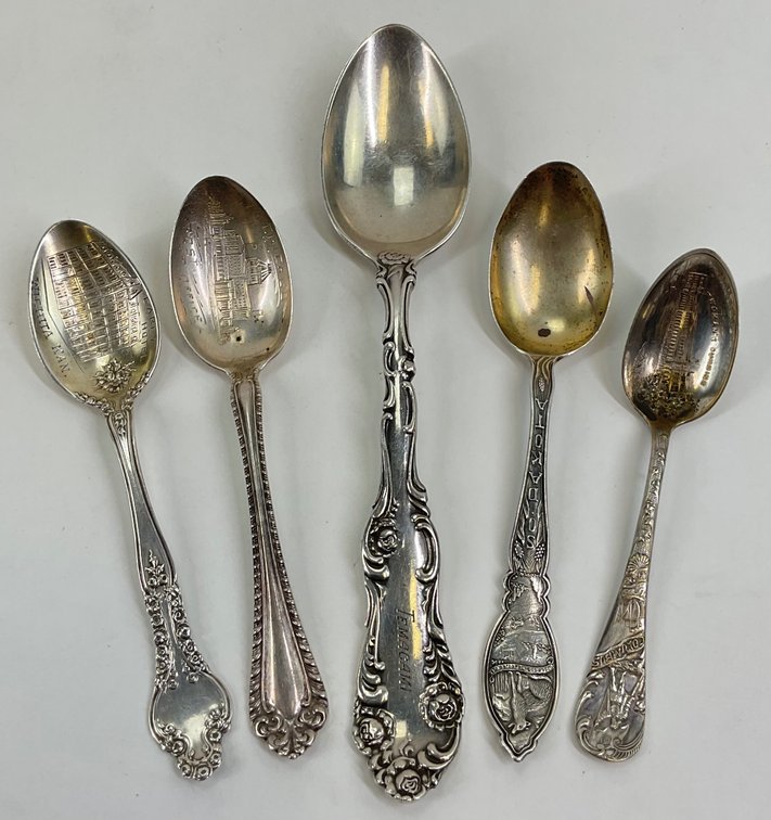 Sterling Silver Souvenir Spoons