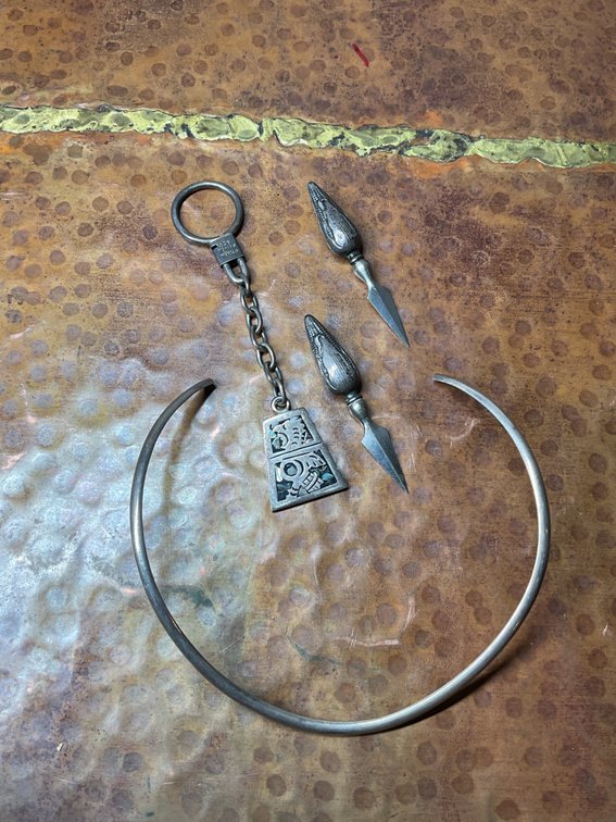 Sterling Silver Necklace, Keychain & Corn Holders