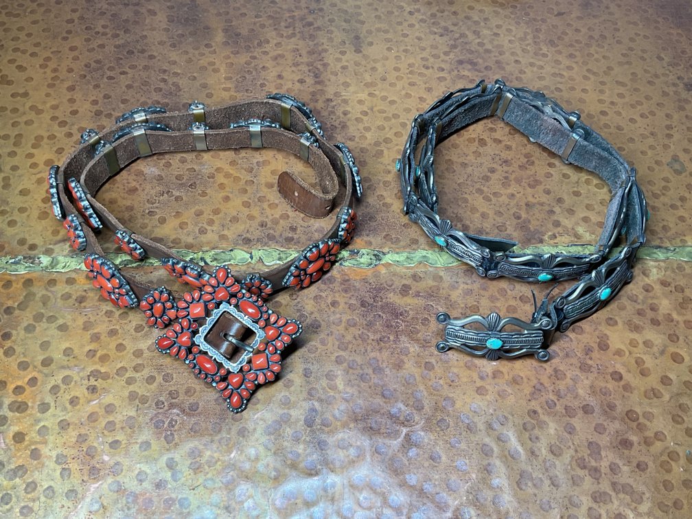 Vintage Sterling Silver Concho Belts