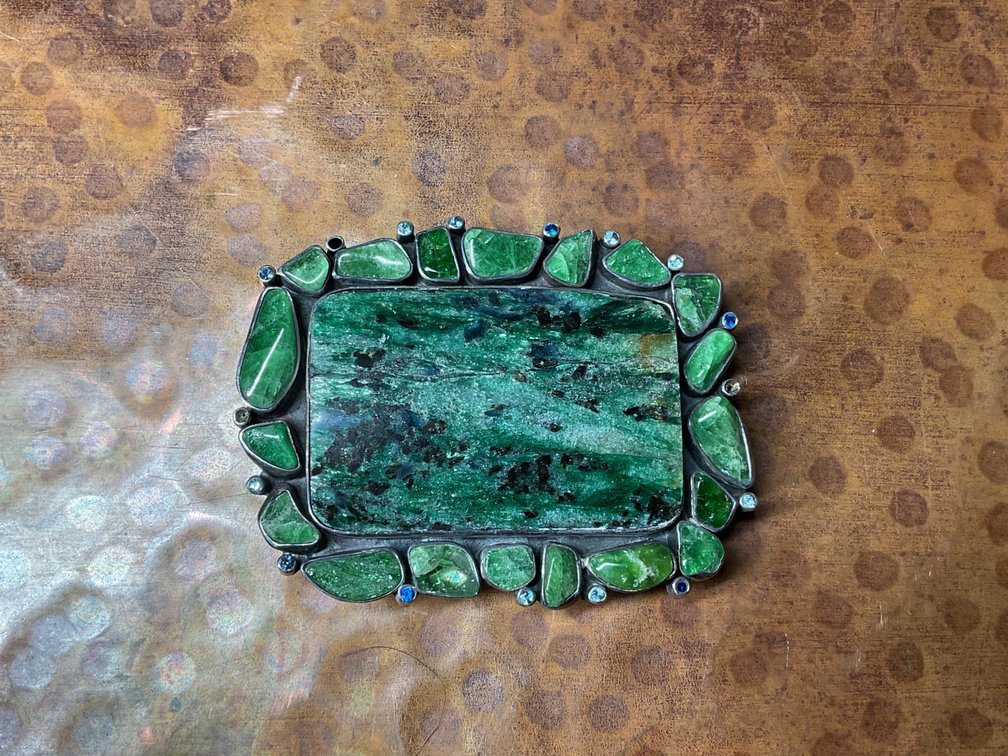 Sterling Silver and Stone Belt Buckles