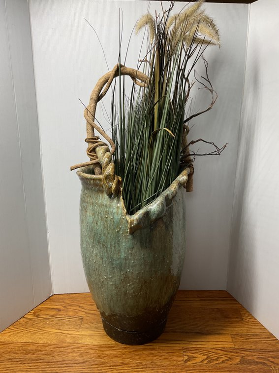 Glazed Ceramic Umbrella Holder Vase