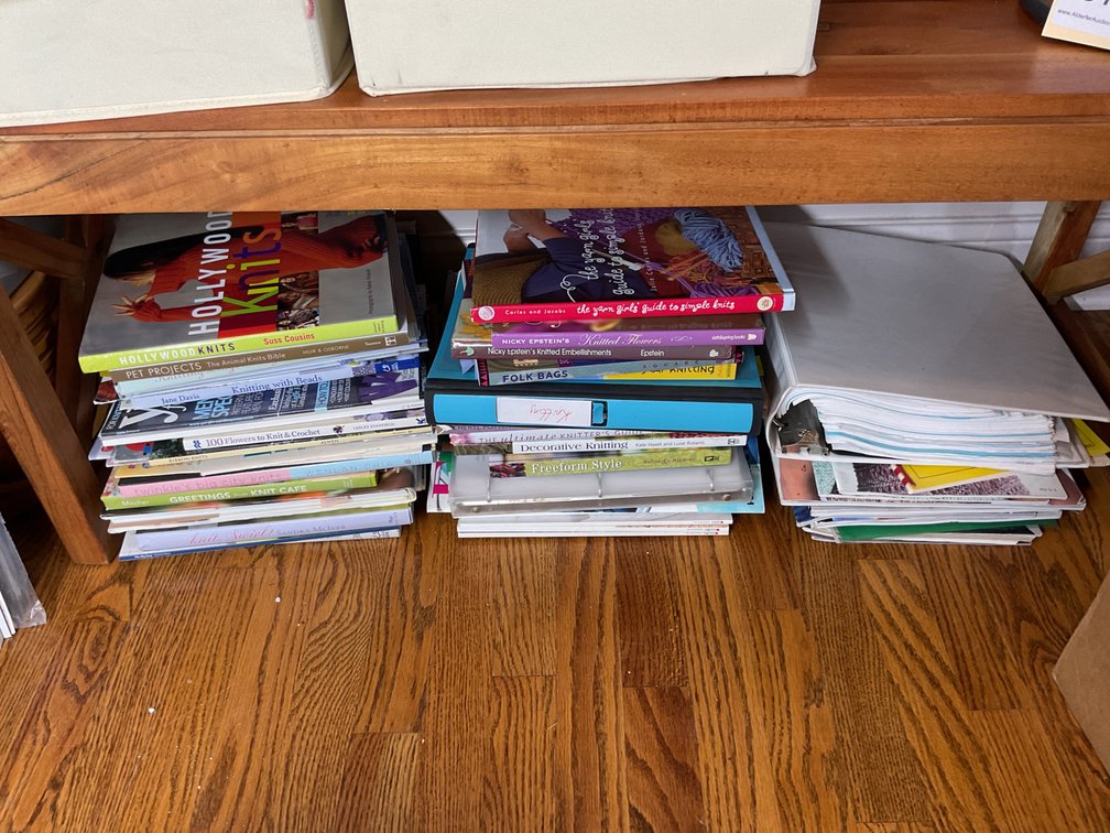 Assorted Knitting and Crafting Books